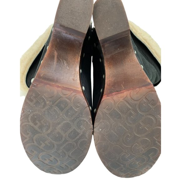 UGG Carnegie Black Suede & Shearling Lined Boots Size 9 1001317 Stud 6809 - Picture 5 of 14